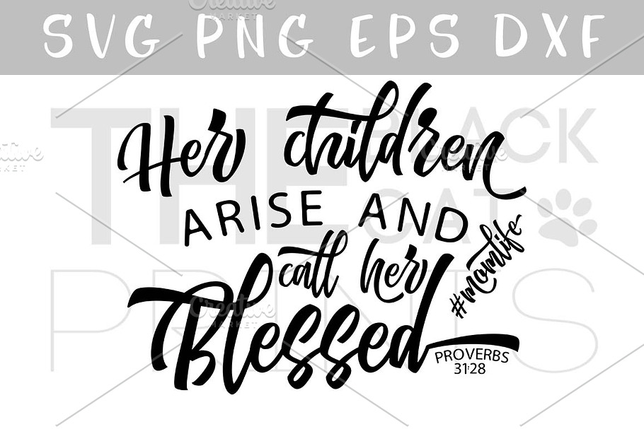 Bible verse SVG DXF EPS PNG Momlife in Illustrations - product preview 8
