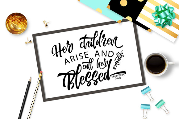 Bible verse SVG DXF EPS PNG Momlife in Illustrations - product preview 1