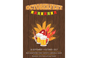 Octoberfest Oktoberfest Promotional Poster Vector