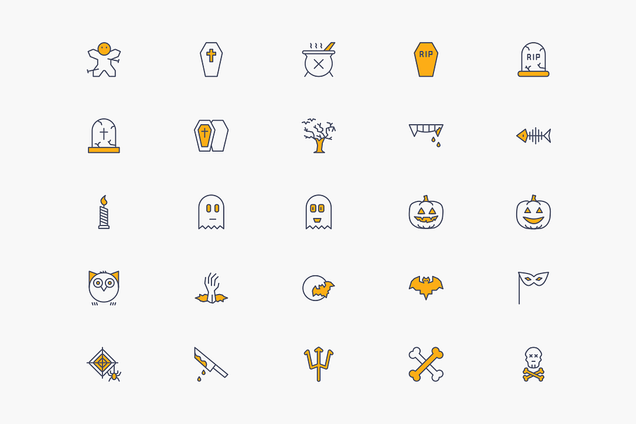 Halloween Icons in Graphics - product preview 8