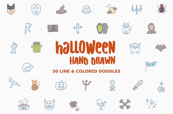 Halloween Doodles in Graphics - product preview 4