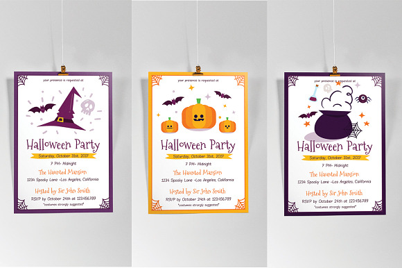 Halloween Party Poster Vol.01 in Flyer Templates - product preview 1