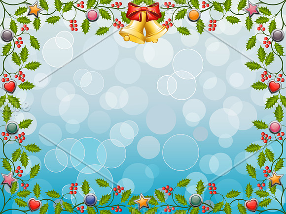 Floral Backgrounds with Holly in Illustrations - product preview 1