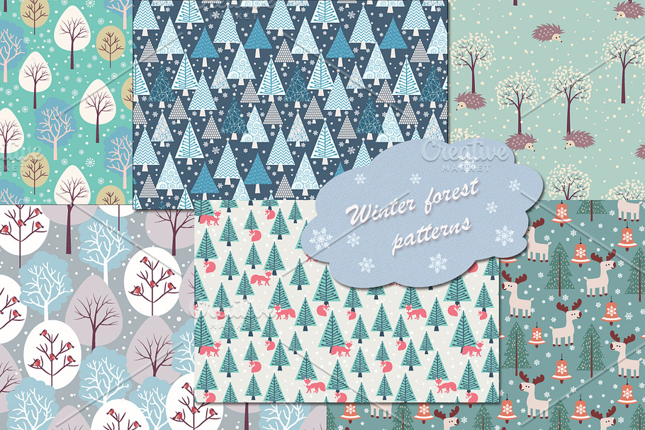 Winter and Christmas patterns in Patterns - product preview 8