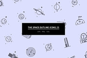 The Space Outline Icons 25