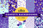 180 Confetti Dots Backgrounds