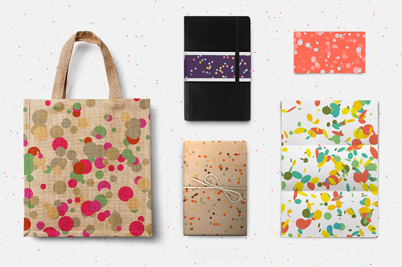 180 Confetti Dots Backgrounds in Patterns - product preview 1