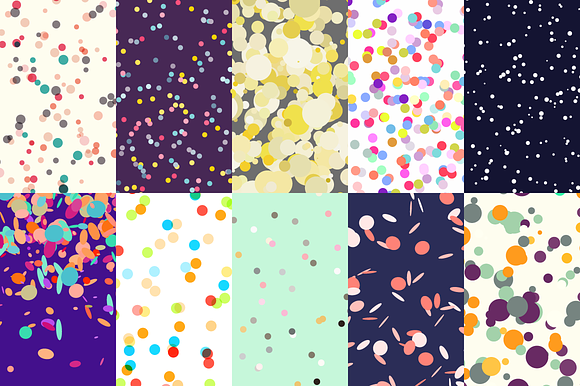 180 Confetti Dots Backgrounds in Patterns - product preview 2