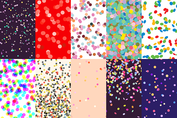 180 Confetti Dots Backgrounds in Patterns - product preview 3