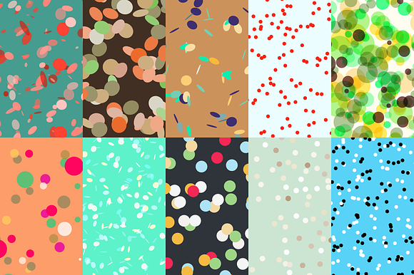 180 Confetti Dots Backgrounds in Patterns - product preview 5