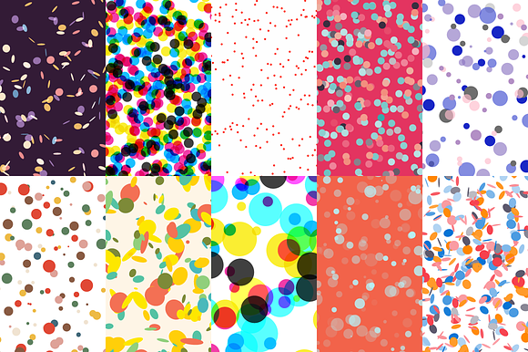180 Confetti Dots Backgrounds in Patterns - product preview 11