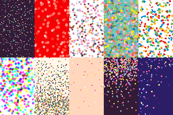 180 Confetti Dots Backgrounds in Patterns - product preview 12