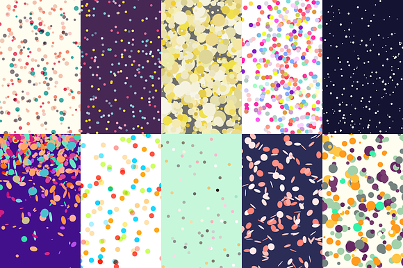 180 Confetti Dots Backgrounds in Patterns - product preview 13