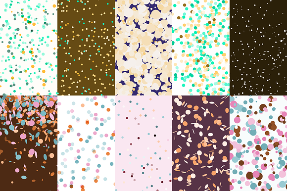 180 Confetti Dots Backgrounds in Patterns - product preview 14