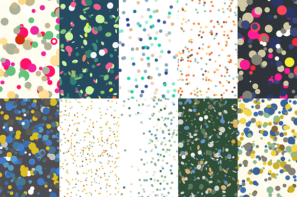 180 Confetti Dots Backgrounds in Patterns - product preview 17