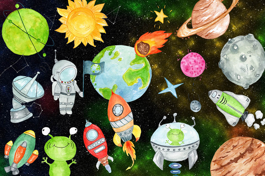 Astronaut clipart in Illustrations - product preview 8