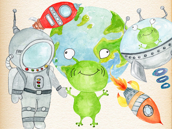 Astronaut clipart in Illustrations - product preview 3