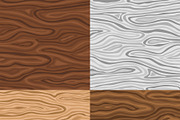 Wooden Seamless Backgrounds Set