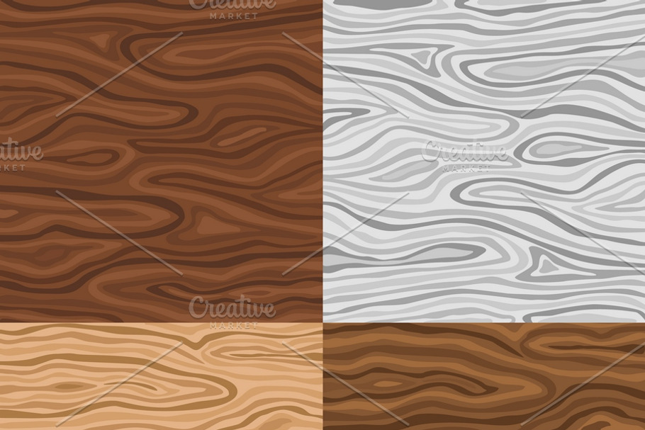 Wooden Seamless Backgrounds Set in Patterns - product preview 8