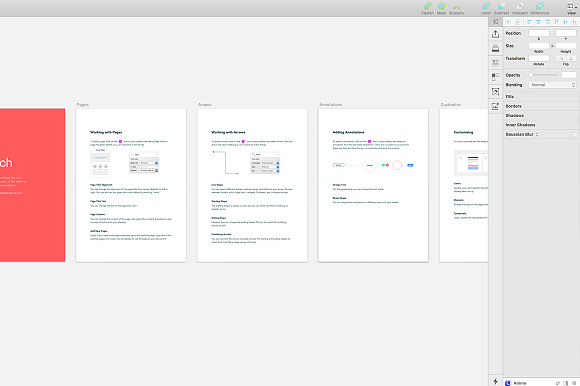 Sketch Sitemap + User Flow Template in Wireframe Kits - product preview 1