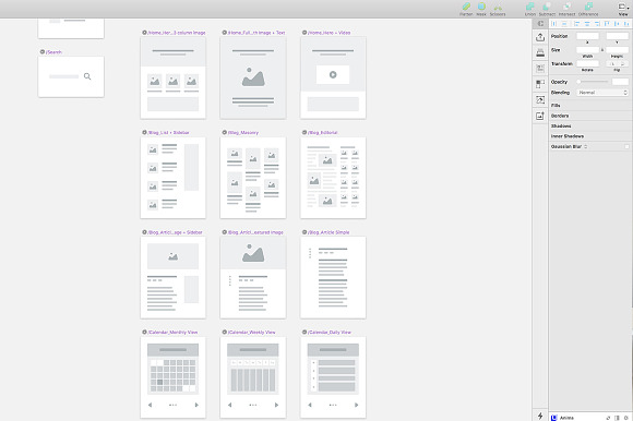 Sketch Sitemap + User Flow Template in Wireframe Kits - product preview 4