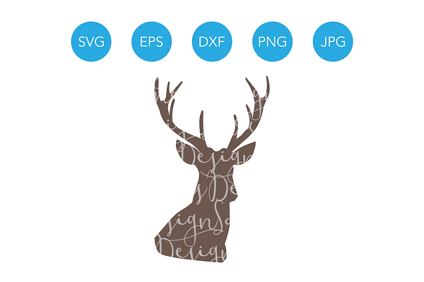 Deer Head SVG for Cricut Silhouette