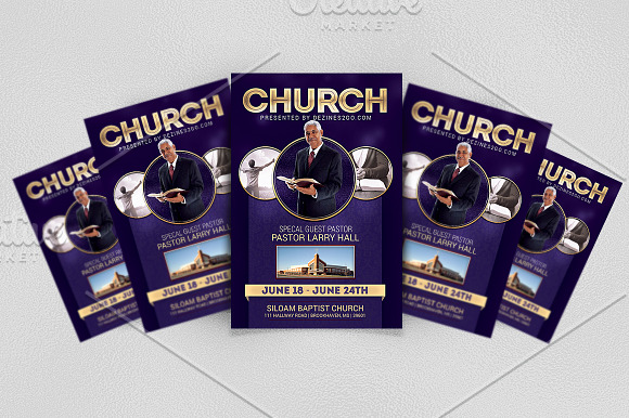 The Church Flyer Template Psd in Flyer Templates - product preview 2