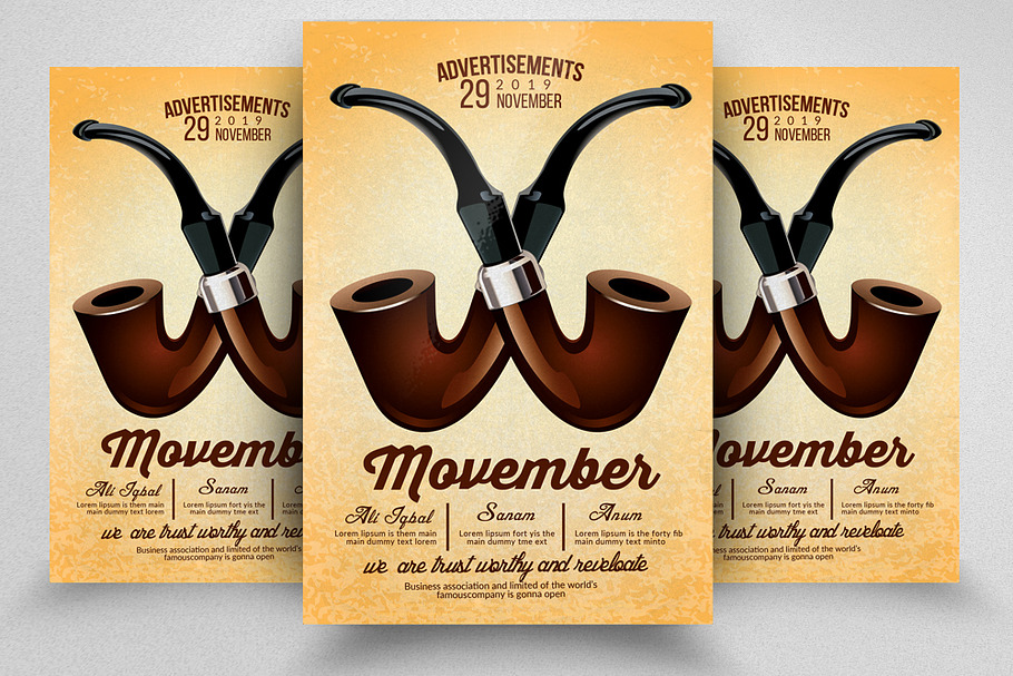 Grow Your Mustache Movember Flyer in Flyer Templates - product preview 8
