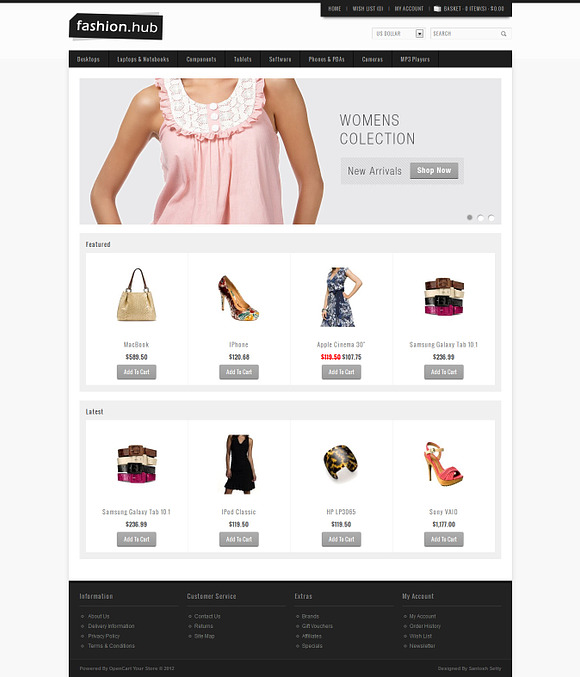 Fashion Hub Premium Opencart Theme in Themes - product preview 1