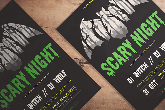 Scary Night Flyer in Flyer Templates - product preview 2