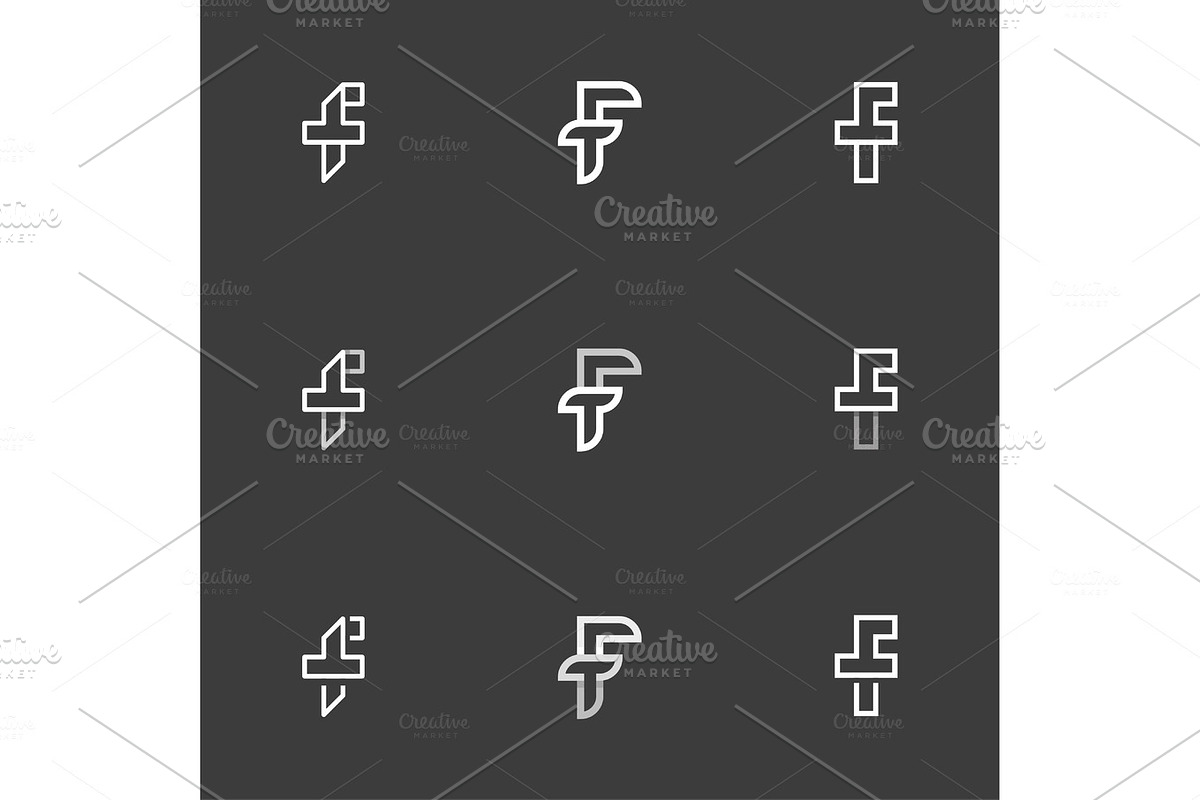 Letters in the form of a modern on black background in Logo Templates - product preview 8
