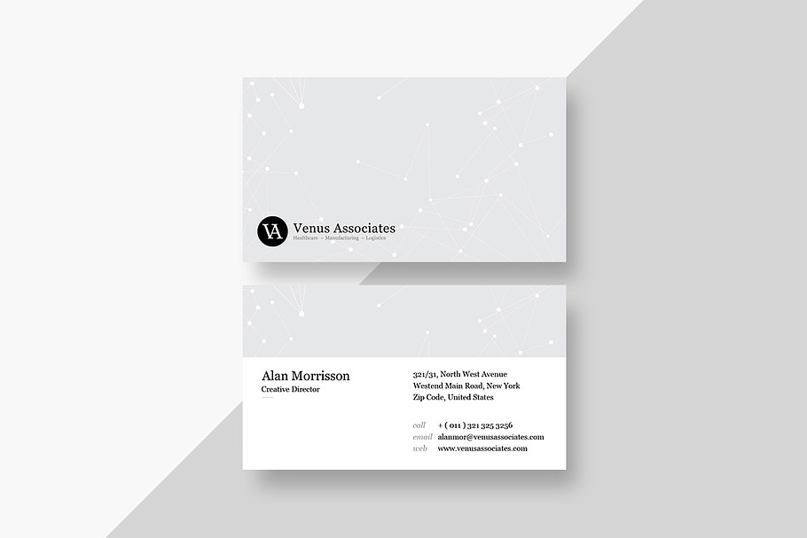Elegant corporate business card in Business Card Templates - product preview 8