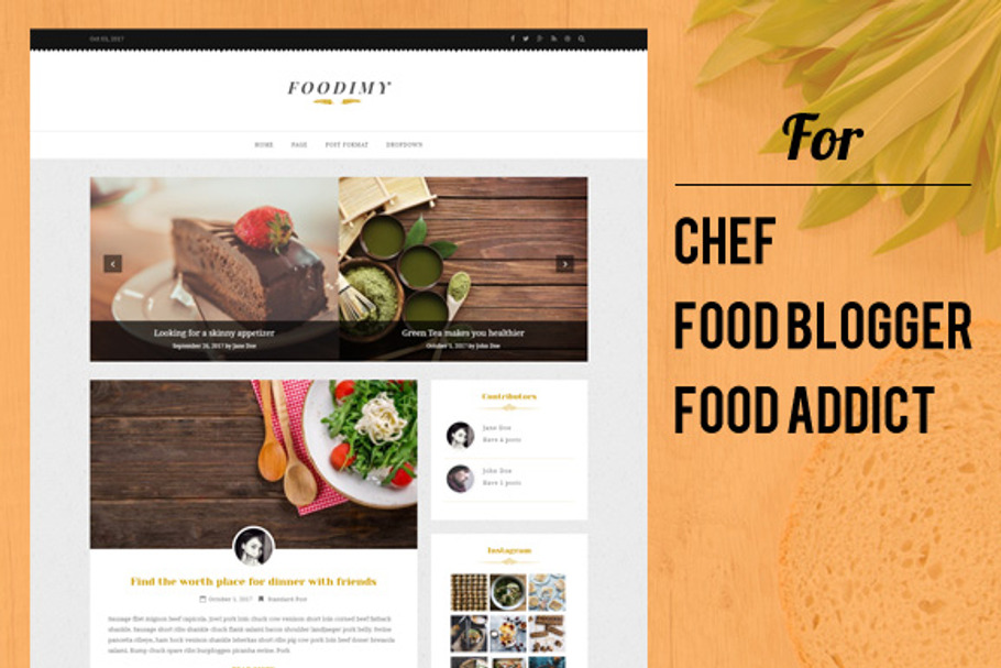 Foodimy - Food Blogger WP Theme