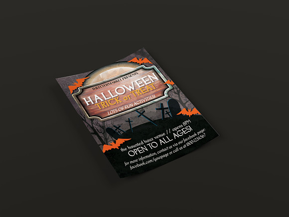 Halloween Trick or Treat PSD in Flyer Templates - product preview 2