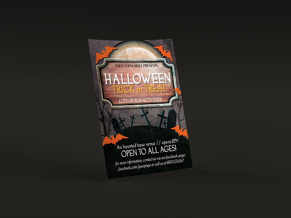 Halloween Trick or Treat PSD in Flyer Templates - product preview 3