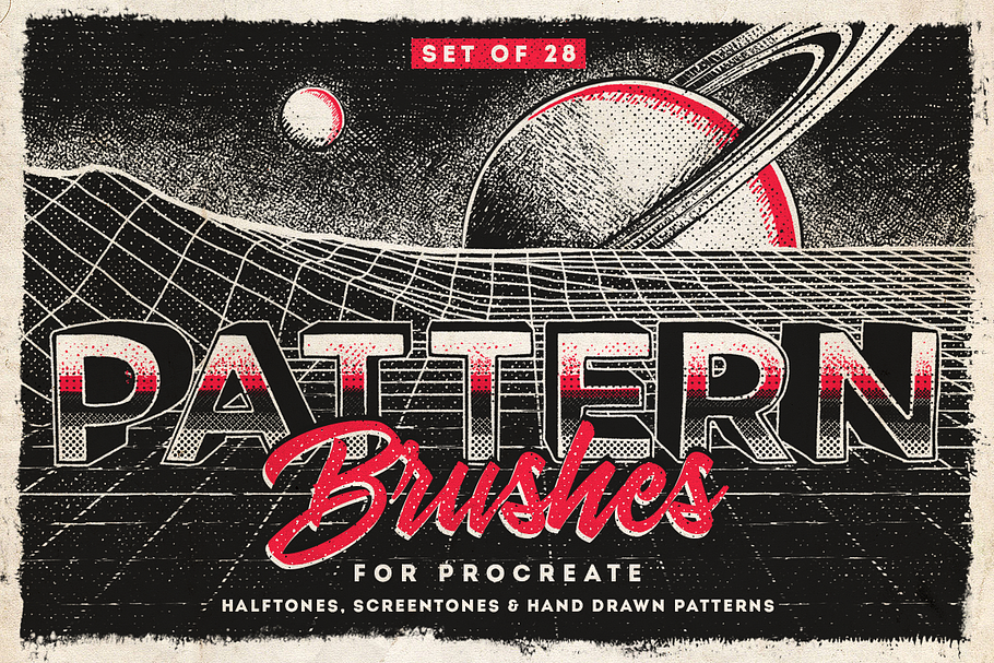 Pattern Procreate brushes in Photoshop Brushes - product preview 8