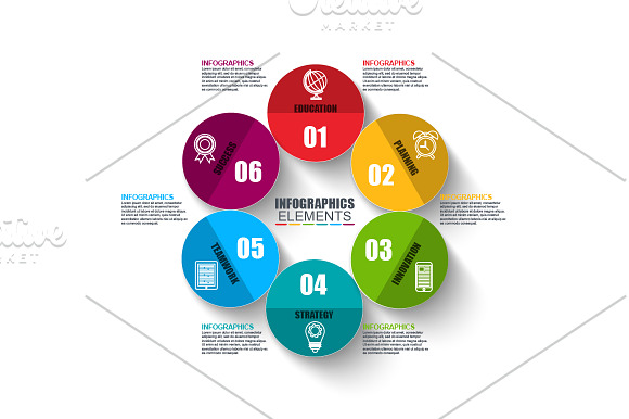 Set of Infographic Elements in Presentation Templates - product preview 7