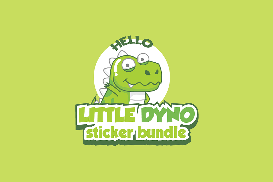 Little Dyno stickers bundle