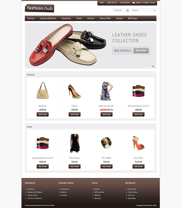 Fashion Hub Premium Opencart Theme in Themes - product preview 3
