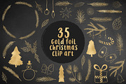 Gold Christmas Clip Art