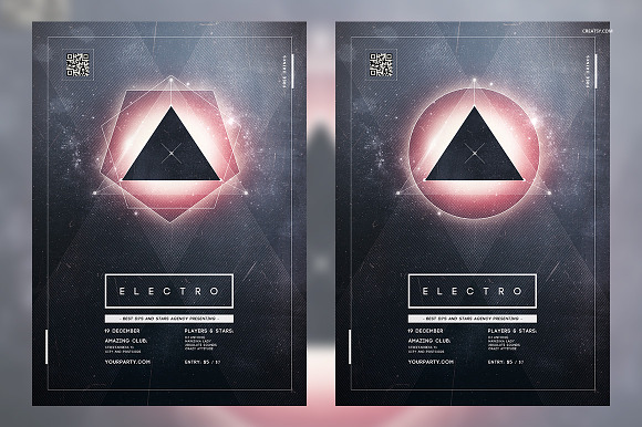Galaxy Triangle Poster in Flyer Templates - product preview 1