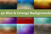 40 Blur & Grunge Backgrounds