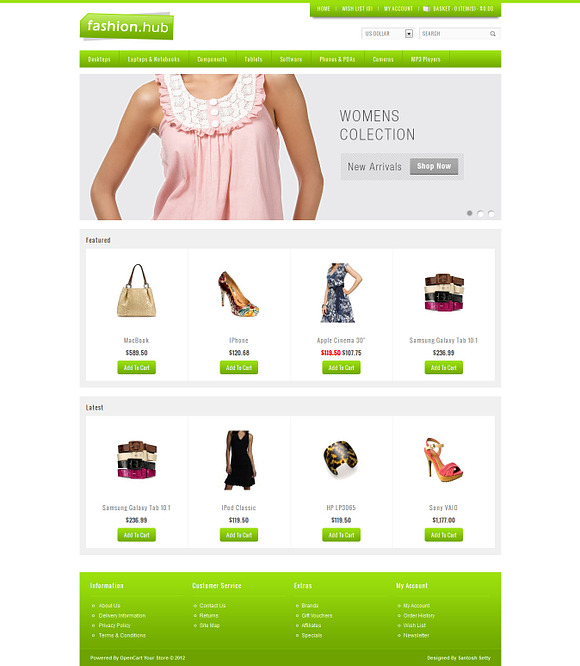 Fashion Hub Premium Opencart Theme in Themes - product preview 4
