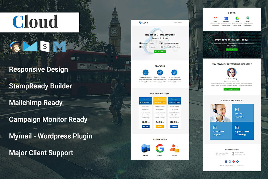 Cloud - Responsive Email Template