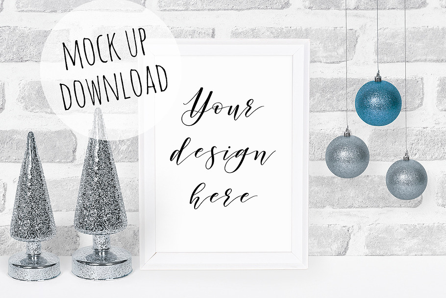 Winter Frame Mockup Photograph in Print Mockups - product preview 8