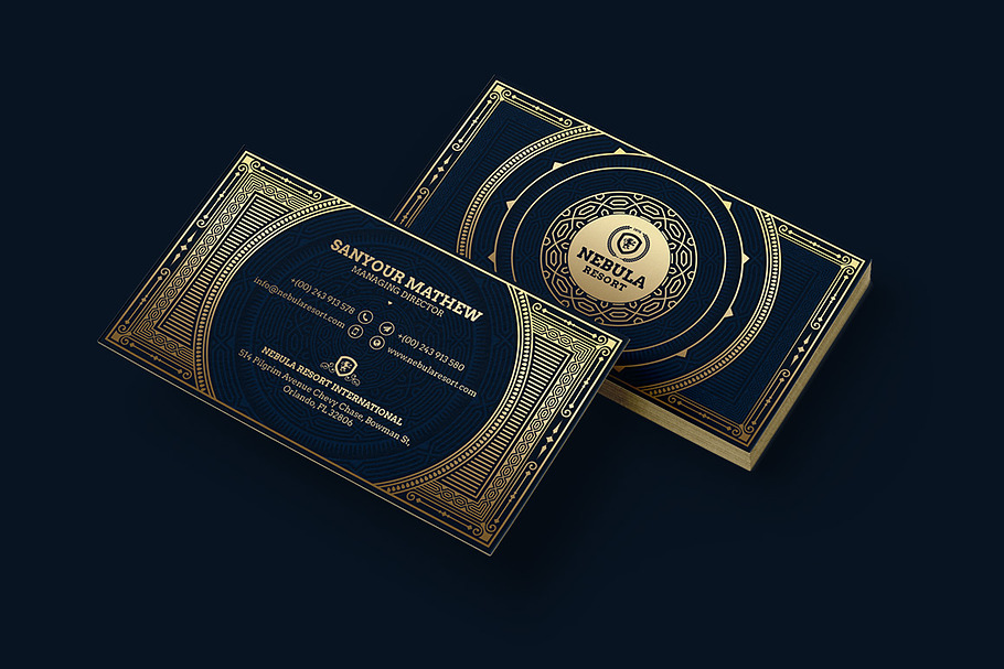 Gold Luxury Business Card