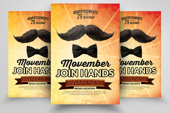 10 Movember Flyer Bundle Vol:01 in Flyer Templates - product preview 2