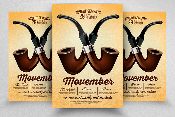 10 Movember Flyer Bundle Vol:01 in Flyer Templates - product preview 4