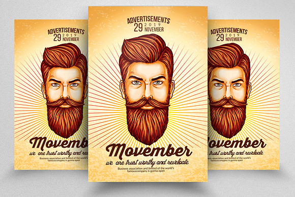 10 Movember Flyer Bundle Vol:01 in Flyer Templates - product preview 5