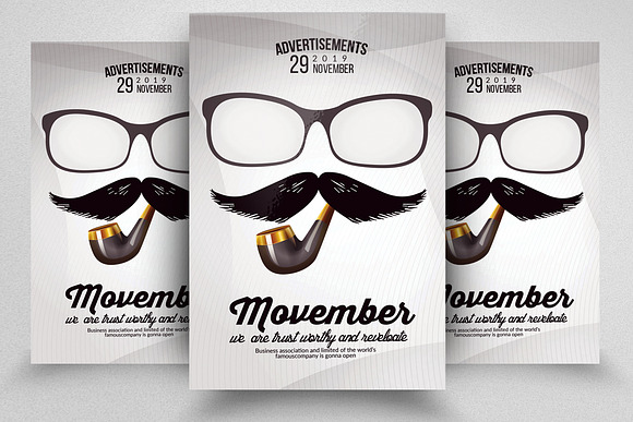 10 Movember Flyer Bundle Vol:01 in Flyer Templates - product preview 7